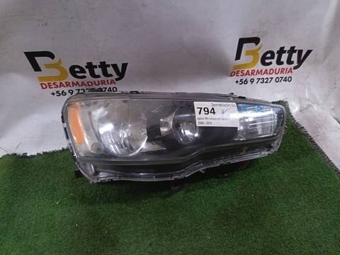 Óptico derecho Mitsubishi Lancer 2008, 2009, 2010, 2011, 2012, 2013, 2014 y 2015 usado en buen estado
