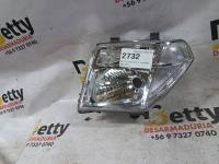 Óptico izquierdo Nissan Navara 2008, 2009, 2010, 2011, 2012, 2013, 2014 y 2015 usado en buen estado - fotografía 2